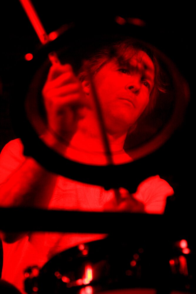 Patrick Gaffney performing drums